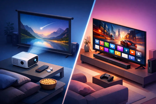 Mini projektor vs smart TV - hvad giver mest?